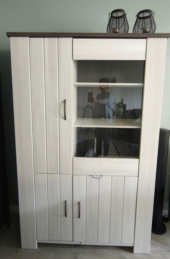 Vitrinekast, Huis en Inrichting, Kasten | Buffetkasten, Ophalen, 100 tot 150 cm, 150 tot 200 cm, 25 tot 50 cm