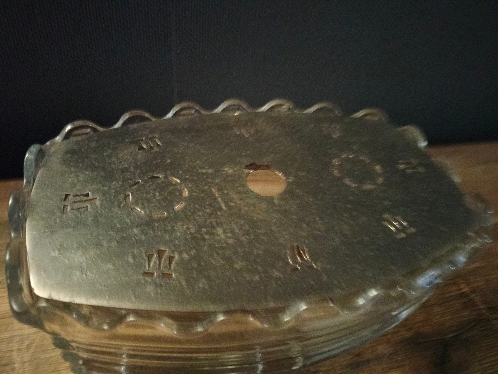 Verkade rechaud persglas jaren '50/'60, Antiek en Kunst, Antiek | Glas en Kristal, Ophalen of Verzenden