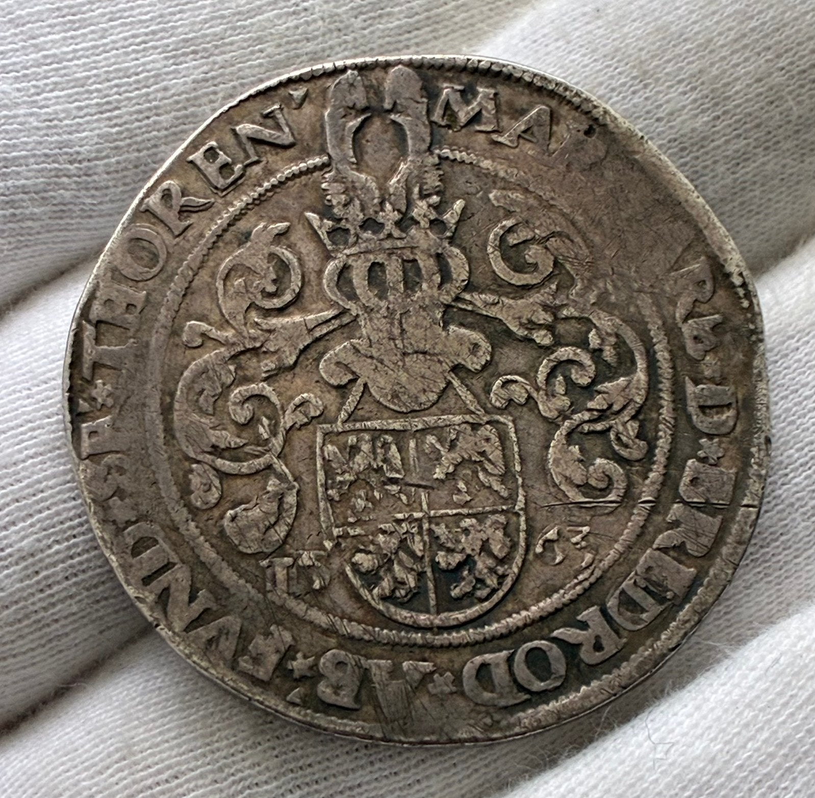 Thorn, Daalder 1563 Margarethe van Brederode Delm 767 R1, Ophalen of Verzenden, Vóór koninkrijk, Overige waardes, Zilver