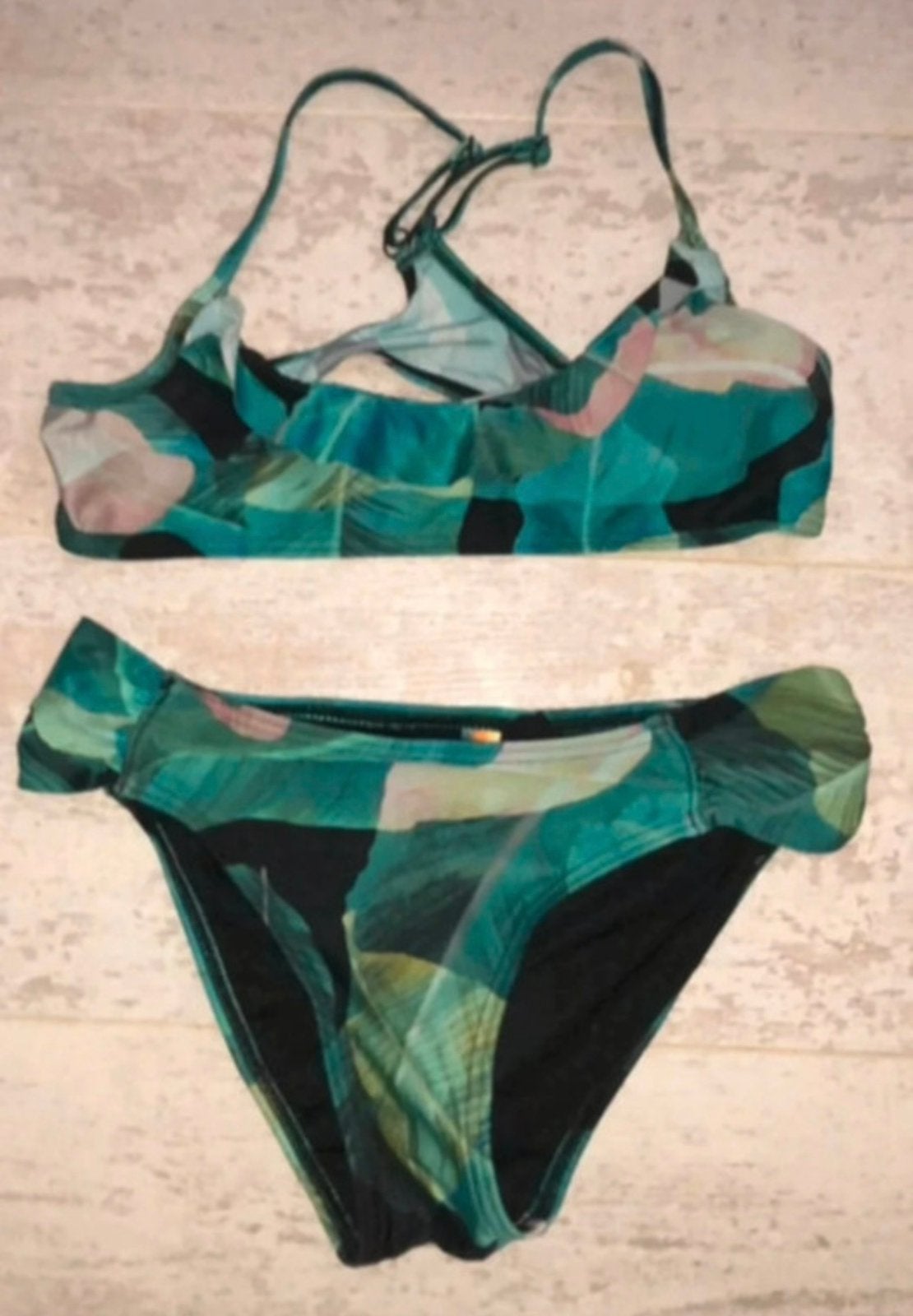 Beachwave bikini maat 164, Ophalen of Verzenden, Zo goed als nieuw, Groen, Bikini