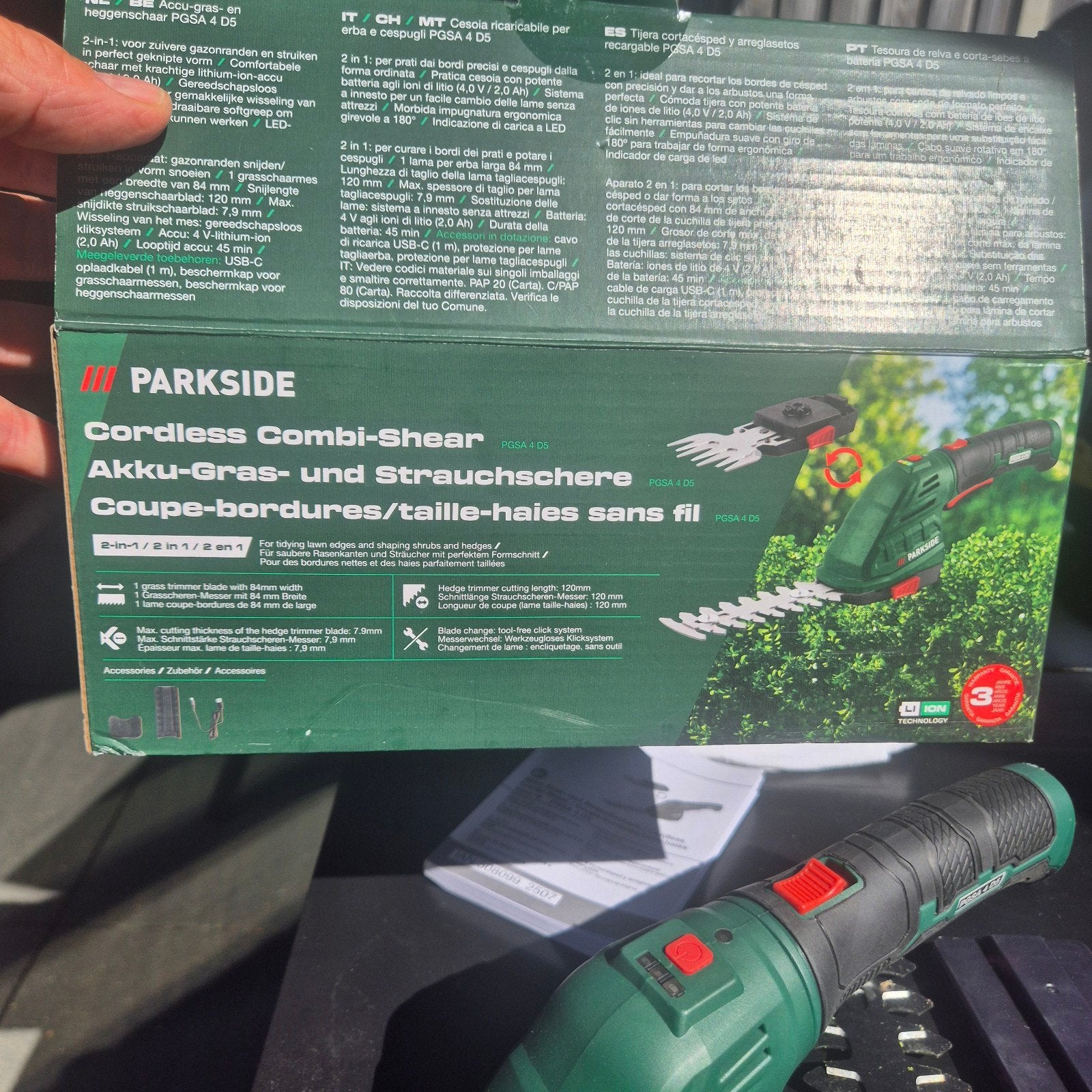 parkside grass trimmer heggeschaar, Ophalen, Nieuw, Elektrisch