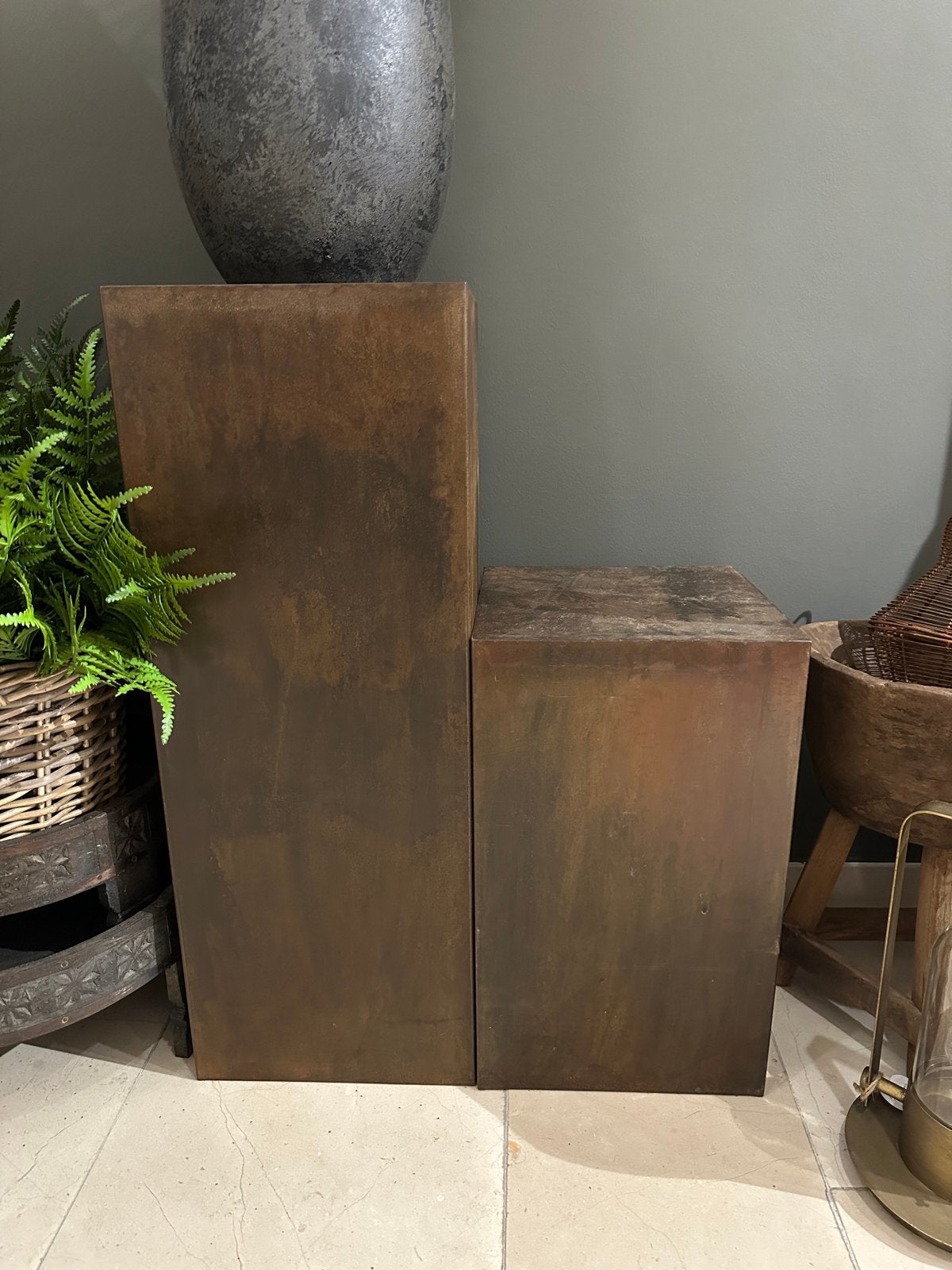 Metalen pilaren in 4 verschillende maten, Huis en Inrichting, Woonaccessoires | Zuilen en Pilaren, Ophalen, ., Nieuw, .