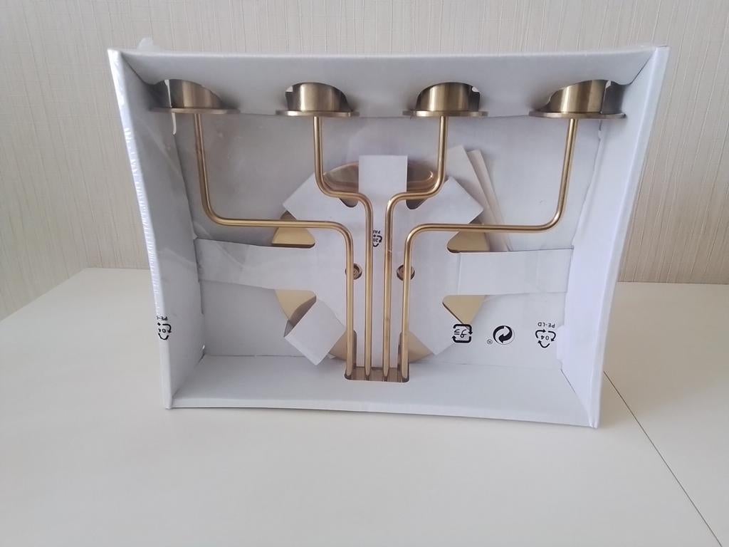 IKEA PÄRLBAND kandelaar jaren '90, Ophalen of Verzenden, Nieuw, Metaal, Minder dan 25 cm