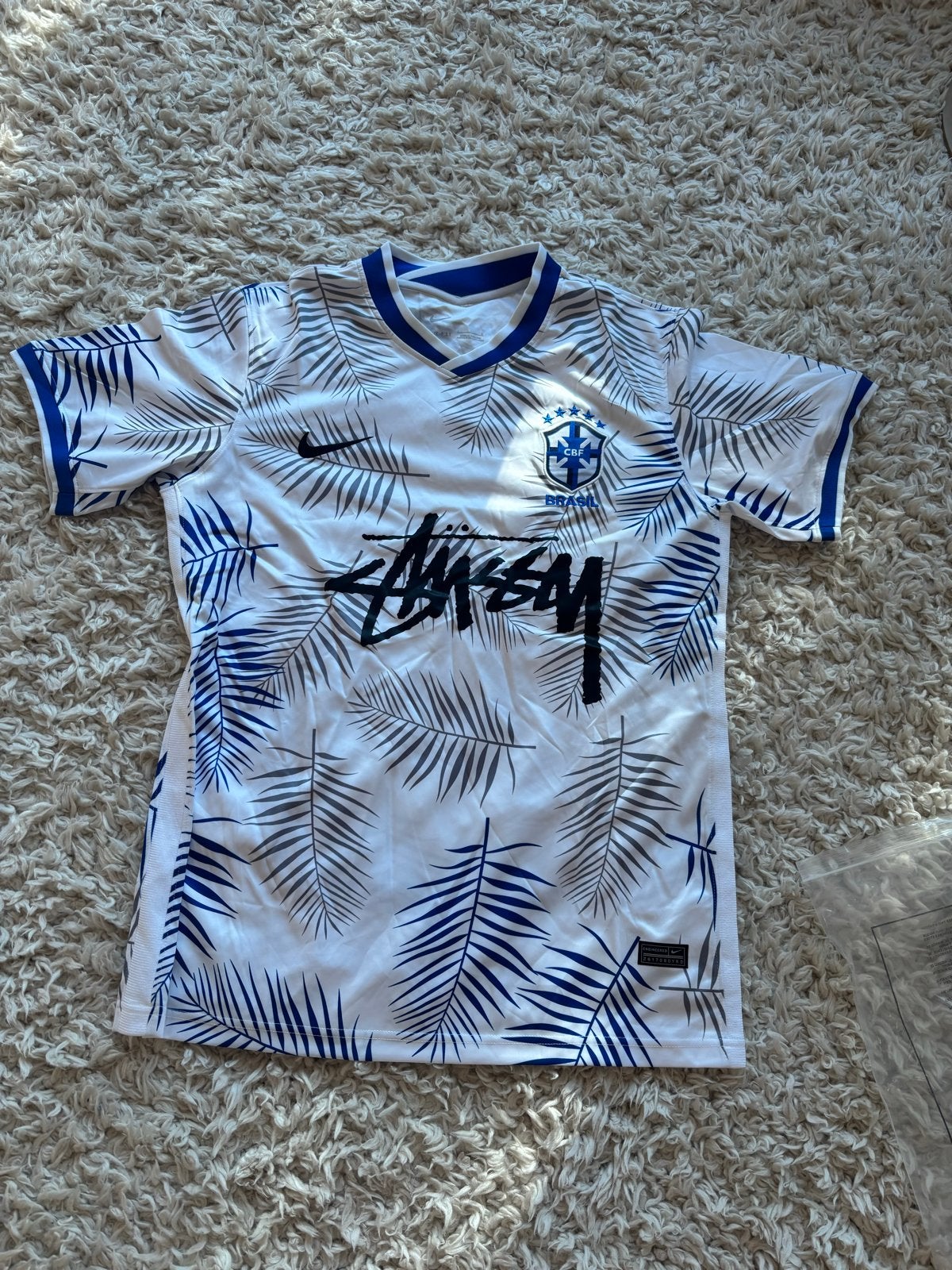 Nike x Stussy x Brazil Voetbalshirt - Maat L, Ophalen of Verzenden, Zo goed als nieuw, Maat 52/54 (L), Wit