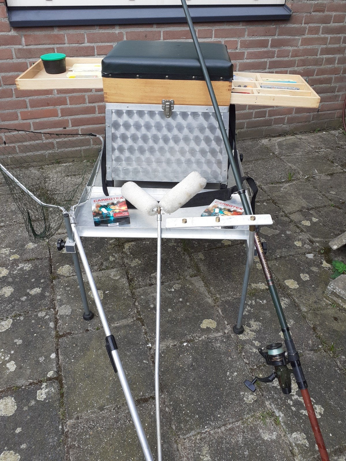 Vis Plateau, Zittkist, Vaste Hengel,  Molens, Schepnet etc., Ophalen, Gebruikt