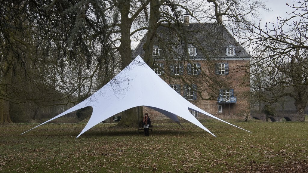 Starshade tent verhuur – blikvanger voor feest of bruiloft, Verzenden, 6 meter of meer, Zo goed als nieuw, Stertent