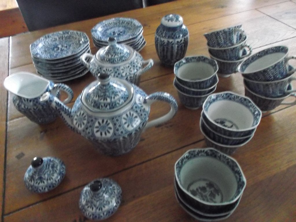 Antiek servies Peterselie, Antiek en Kunst, Ophalen of Verzenden