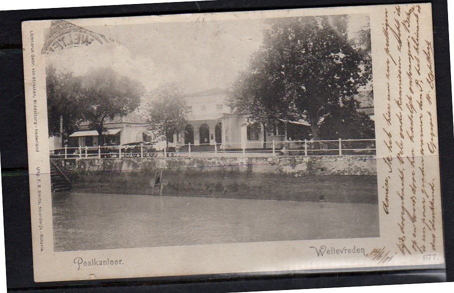 Ned Indië postkantoor Weltevreden > Gebr Veth in Padang, Ophalen, Voor 1920, Frankrijk