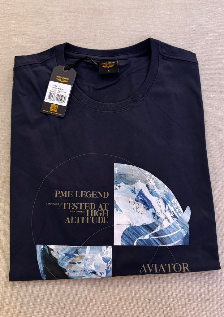 PME Legend T-shirt met Artwork XL, Blauw, ., Ophalen of Verzenden, .