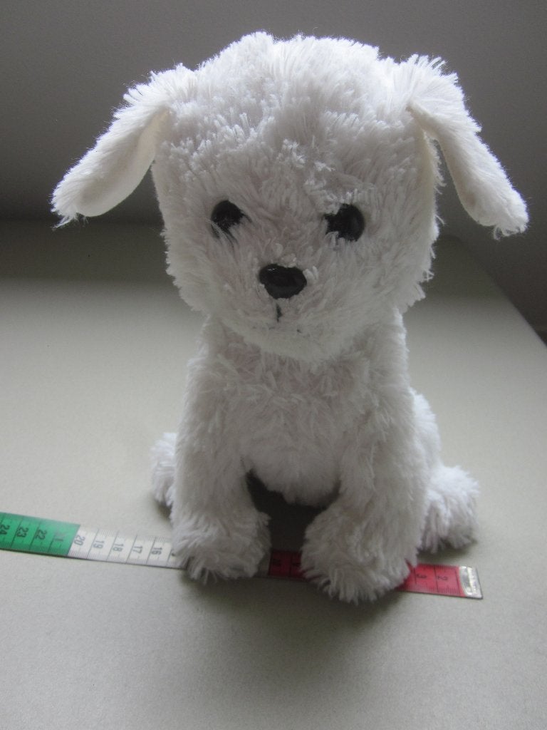 Pets2cuddle TCC Global wit pluche hond knuffel grote ogen, Overige merken, Overige karakters, Nieuw, Wasbaar