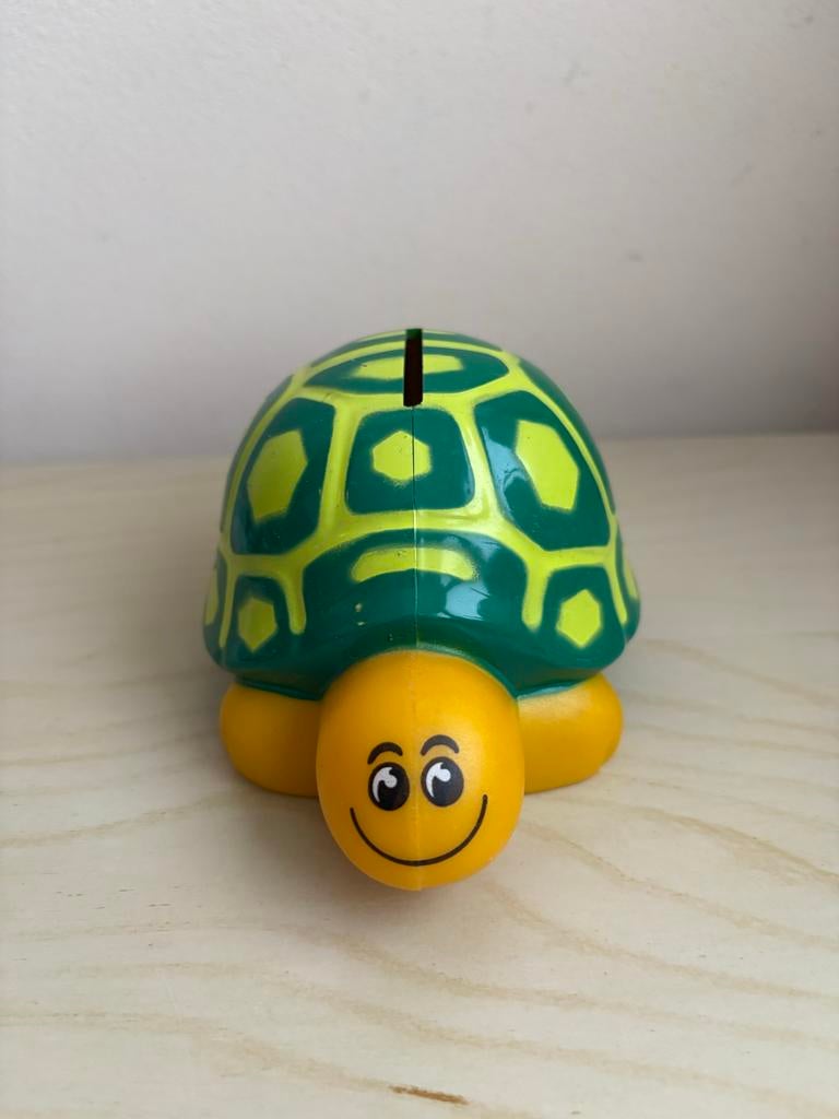 NMB bank spaarpot schildpad, Ophalen of Verzenden, Gebruikt, Kunststof, Dier
