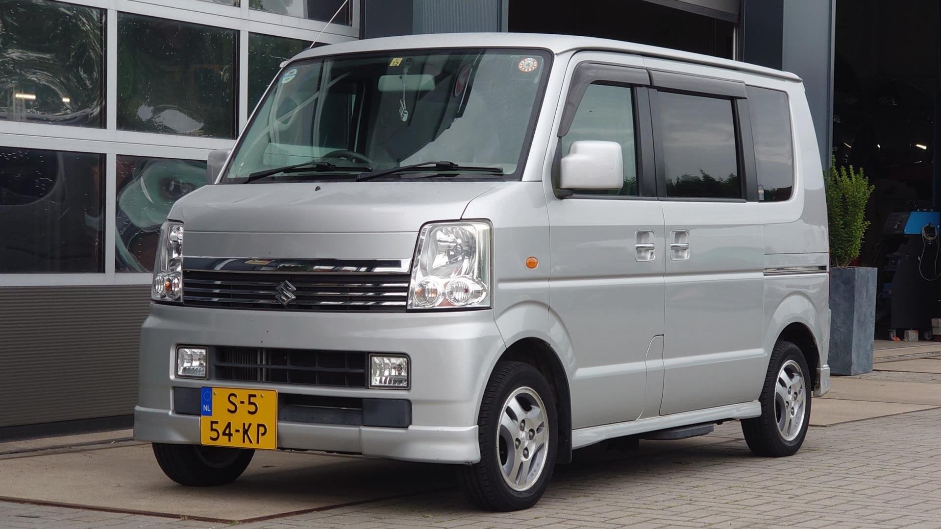 Suzuki EVERY WAGON Clima/Cruise/Elektr.schuifd/NaviGroot, Auto's, Automaat, Metallic lak, Overige carrosserieën, 4 stoelen