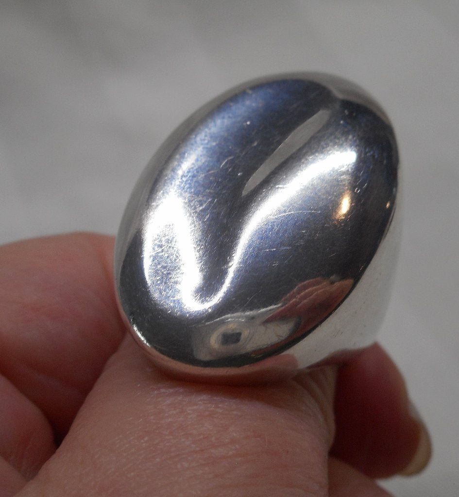Zilveren royale modernist ring Monet maat 18 nr.1095, Sieraden, Tassen en Uiterlijk, 18 tot 19, Verzenden, Zo goed als nieuw, Dame