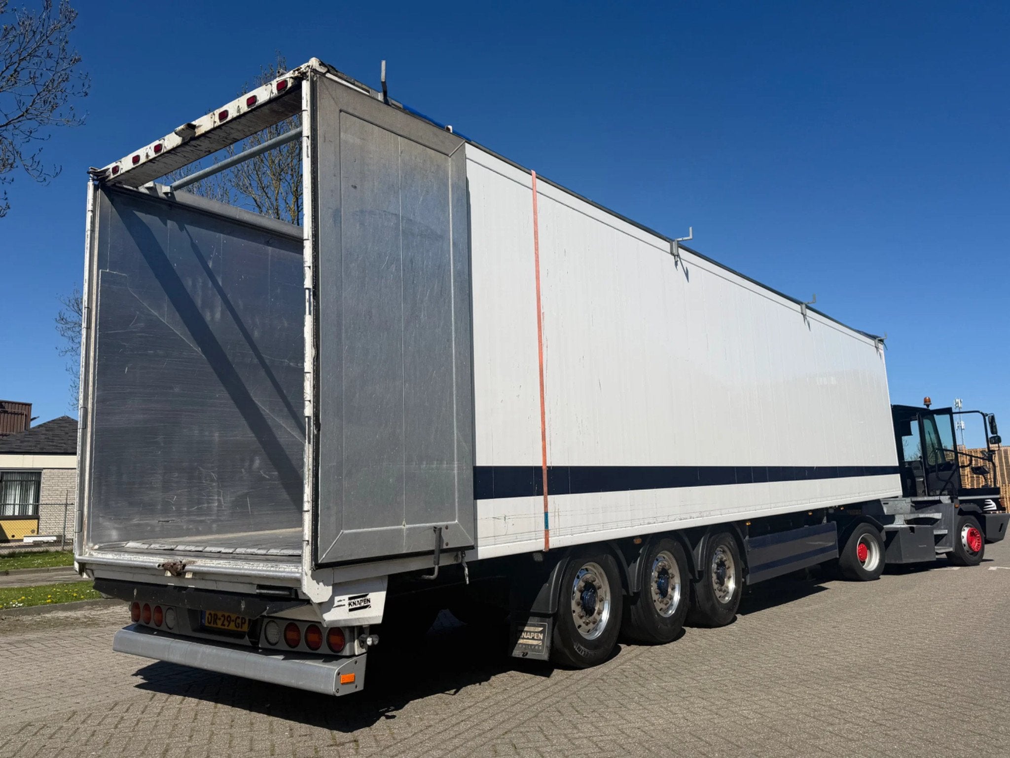 Knapen Trailers K200 10 mm-92m3-Alcoa-LEASE €550,-, Auto's, Overige brandstoffen, Wit, Bedrijf, ABS