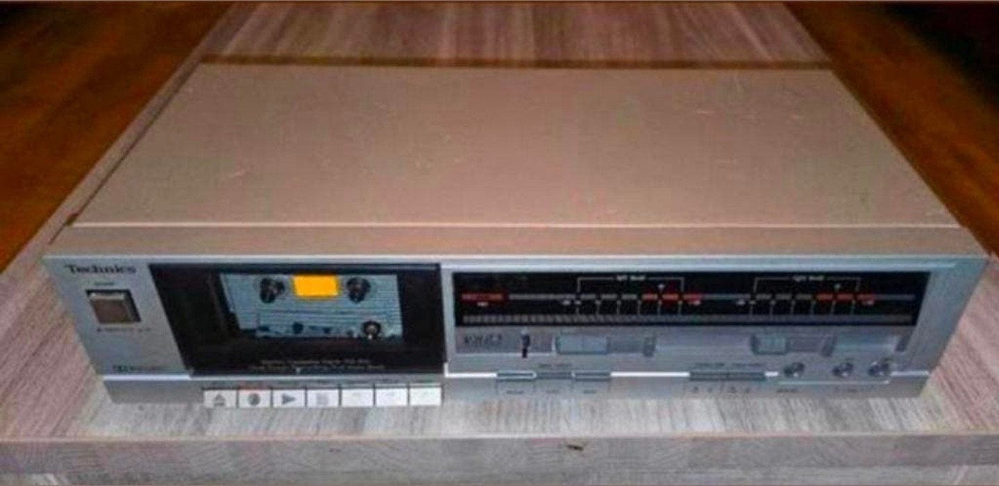 Vintage TECHNICS RS-B10 cassettedeck speeld prima goed af., Ophalen of Verzenden, Enkel, Overige merken, Tiptoetsen