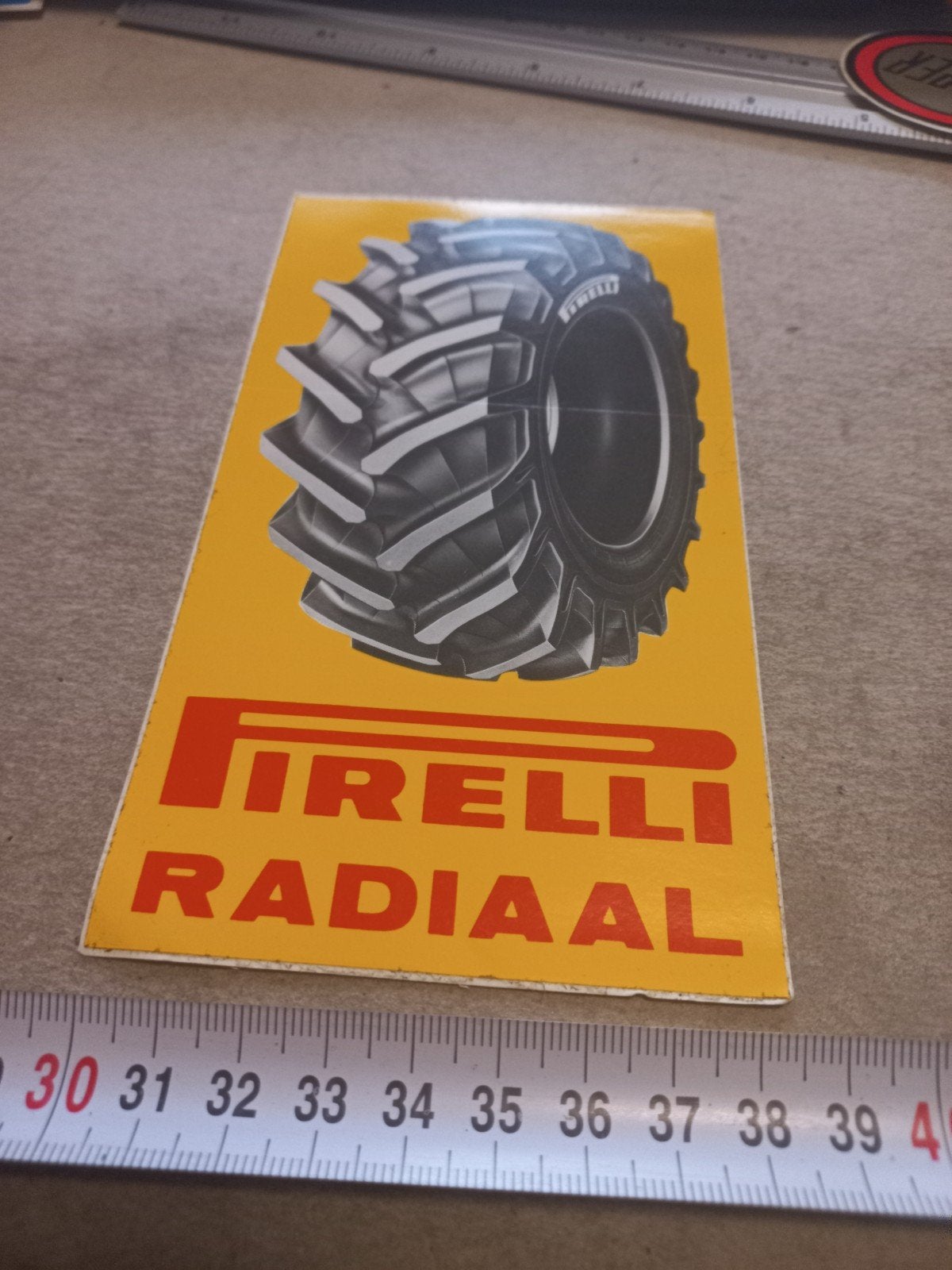 Vintage Pirelli Radiaal Sticker - Tractorband, Ophalen of Verzenden, Nieuw