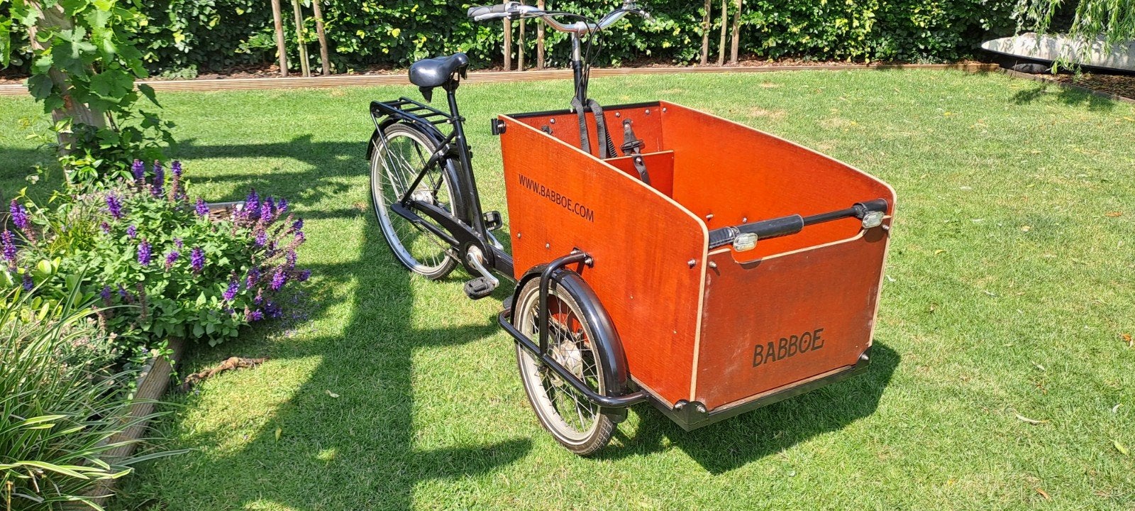 Babboe bakfiets - Ideaal voor gezinnen, Ophalen, Gebruikt, Trommelrem, 2 kinderen