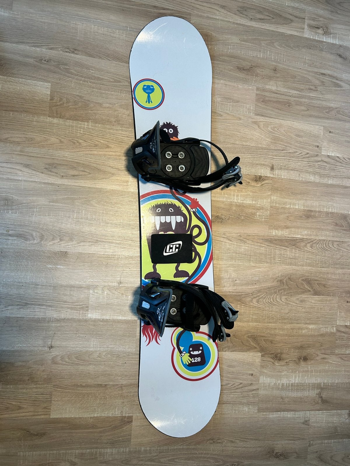Snowboard Crazy creek 128cm met bindingen, Ophalen of Verzenden, Gebruikt, Board
