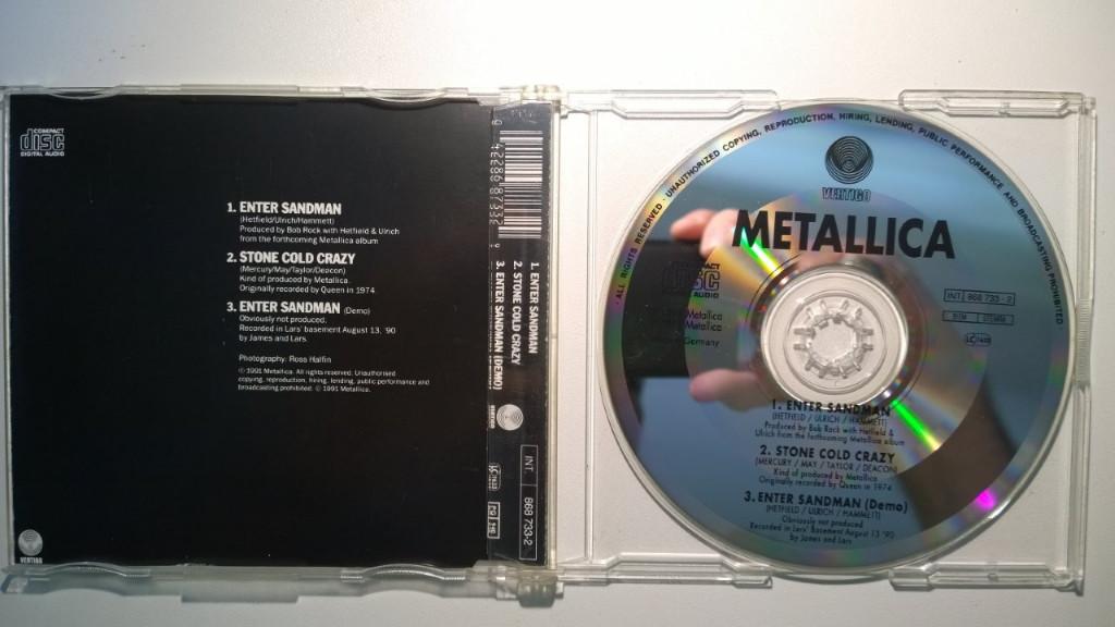 Metallica - Enter Sandman, Maxi-single, Ophalen of Verzenden, Zo goed als nieuw, 1 single