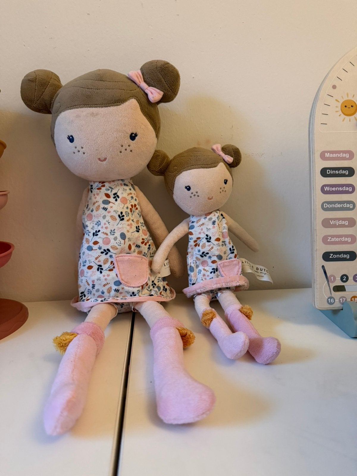Little dutch - Knuffelpop Rosa groot, Kinderen en Baby's, Speelgoed | Knuffels en Pluche, Ophalen of Verzenden, Zo goed als nieuw