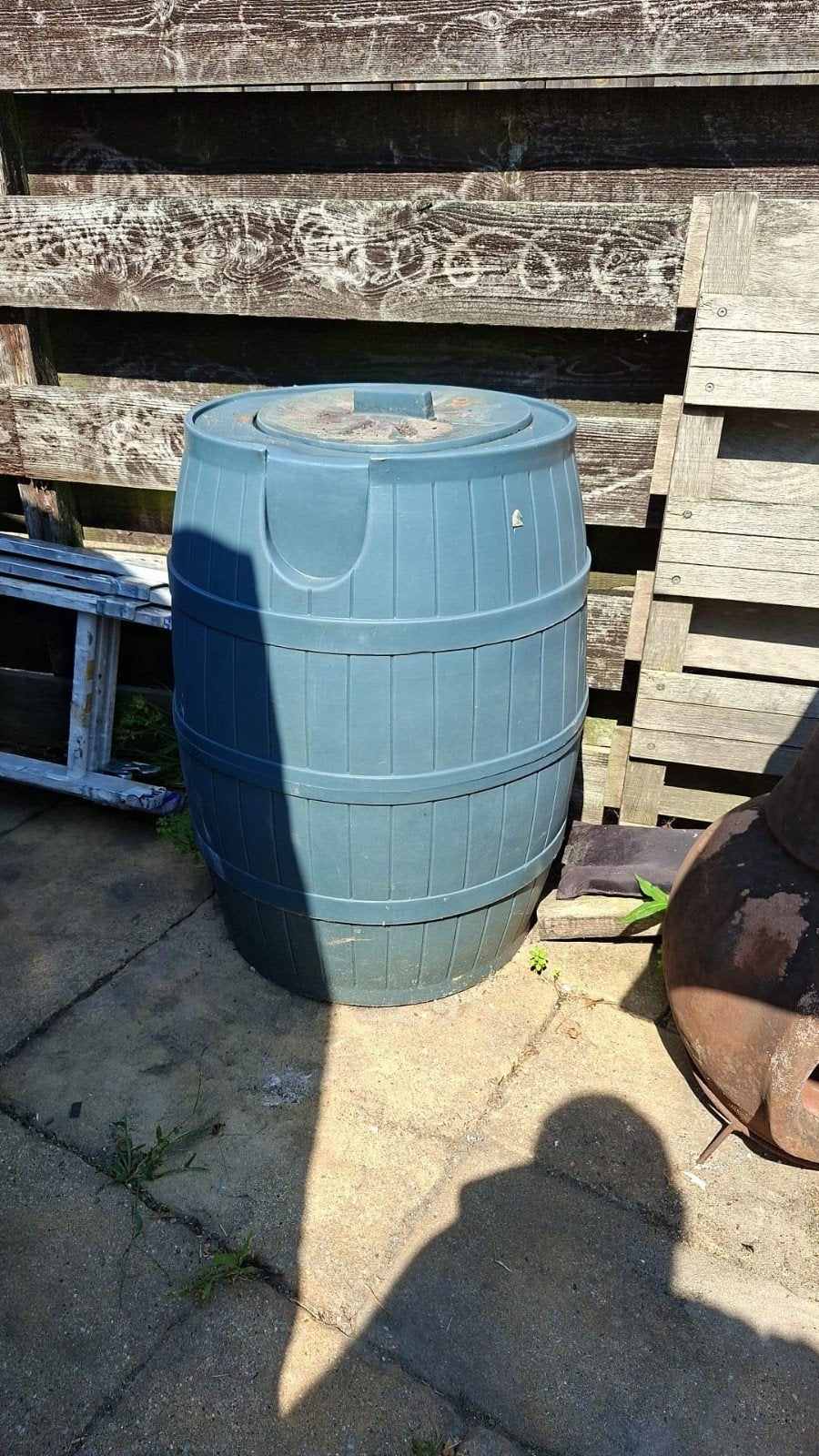 gratis regenton, 150 liter of meer, Ophalen, Gebruikt