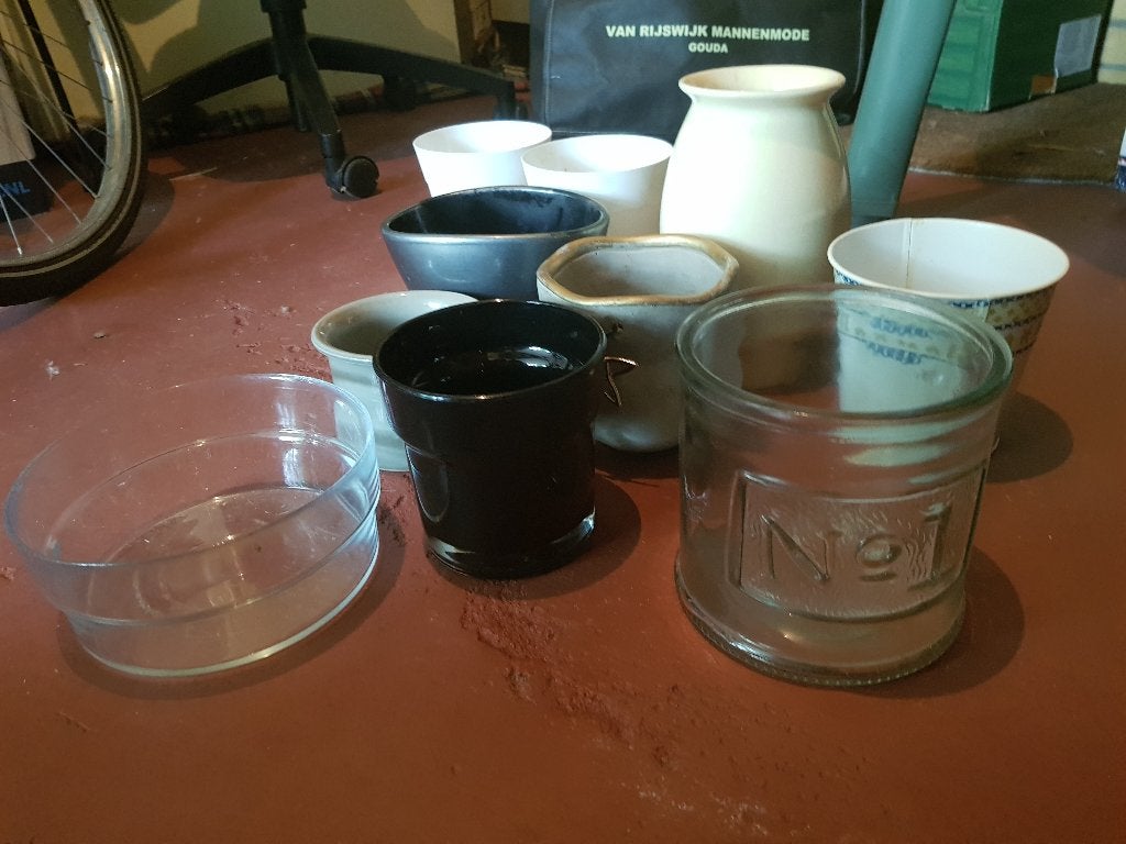 2 Plantenpotjes naar keuze, Tuin en Terras, Ophalen, Gebruikt, Binnen, Overige vormen