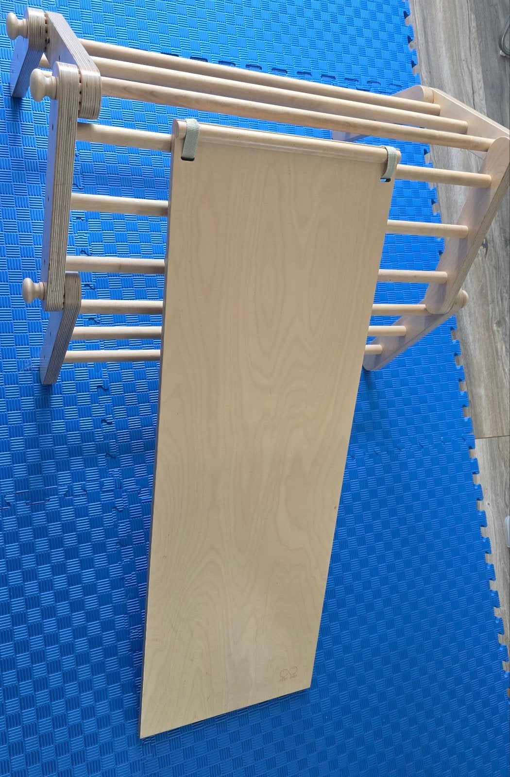 Ette Tete Mopitri Klimrek Hout met Glijbaan /klimplank, Ophalen, Zo goed als nieuw, Glijbaan