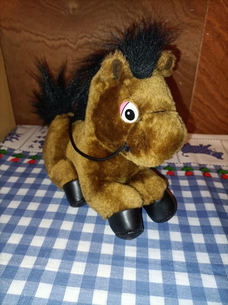 Bruin paard knuffel Unitoys 20 cm groot, Kinderen en Baby's, Speelgoed | Knuffels en Pluche, Ophalen of Verzenden