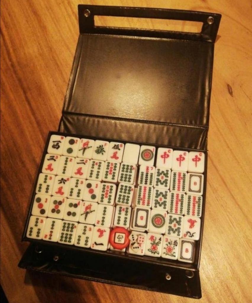 Mah Jongg, legspel, Hobby en Vrije tijd, Gezelschapsspellen | Bordspellen, Een of twee spelers, Ophalen of Verzenden, Gebruikt