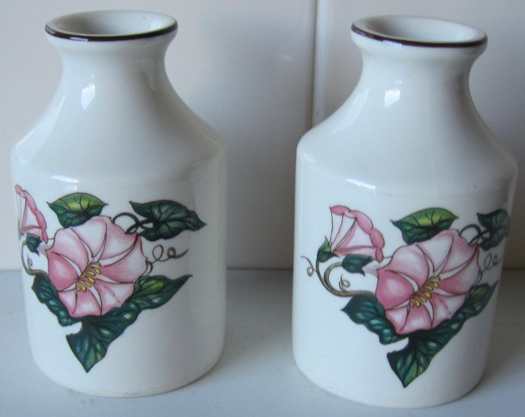 twee porseleinen vaasjes van Villeroy & Boch - Palermo, Wit, Aardewerk of Porselein, Ophalen of Verzenden, Zo goed als nieuw
