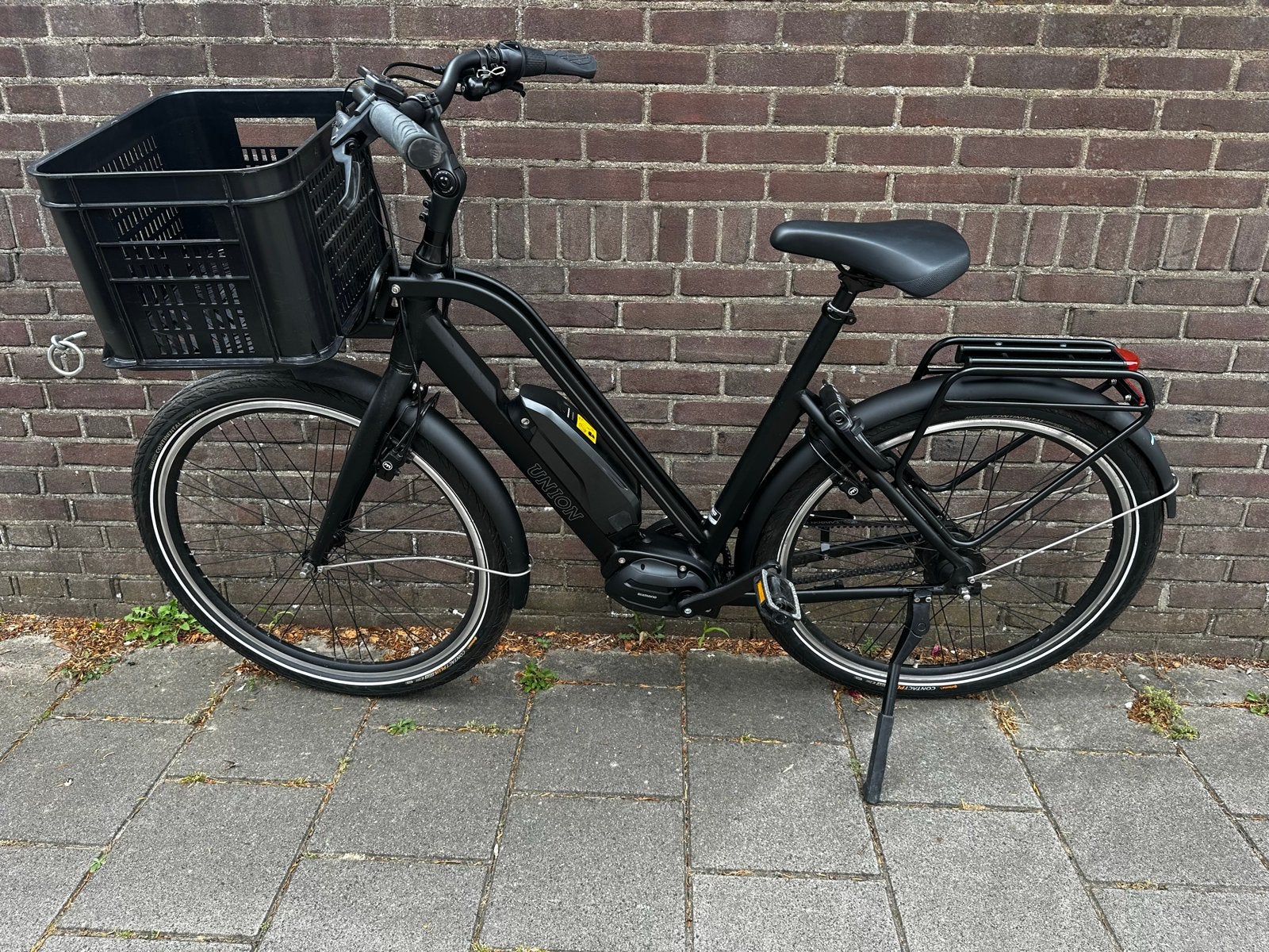 Union E-bike E-LITE met Shimano motor 418 Wh en voordrager, Gebruikt, 51 tot 55 cm, 30 tot 50 km per accu, Ophalen