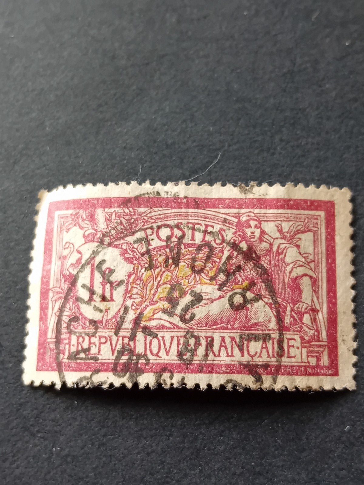 Oude Franse postzegel, gestempeld, Postzegels en Munten, Ophalen of Verzenden