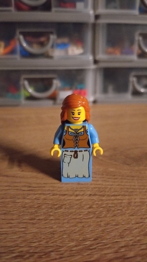 Lego Castle Kingdoms Mill Village Raid Maiden, Lego, Ophalen of Verzenden, Zo goed als nieuw, Minifiguur