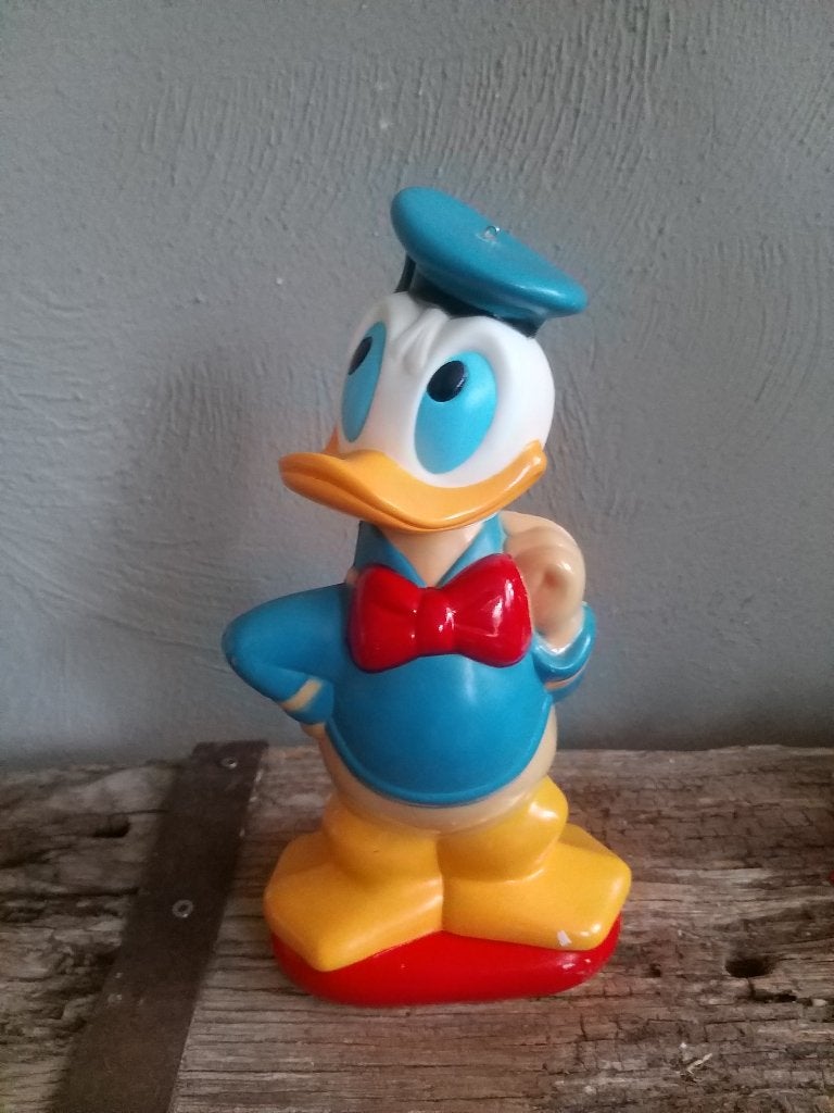 donald duck shampoo fles, Ophalen of Verzenden, Donald Duck, Gebruikt, Beeldje of Figuurtje