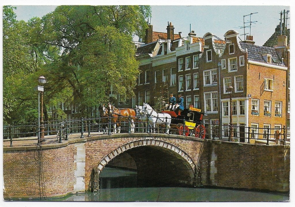 Amsterdam Paardetram Gelopen Ansichtkaart ( B5715), Ophalen of Verzenden, 1980 tot heden, Gelopen, Noord-Holland