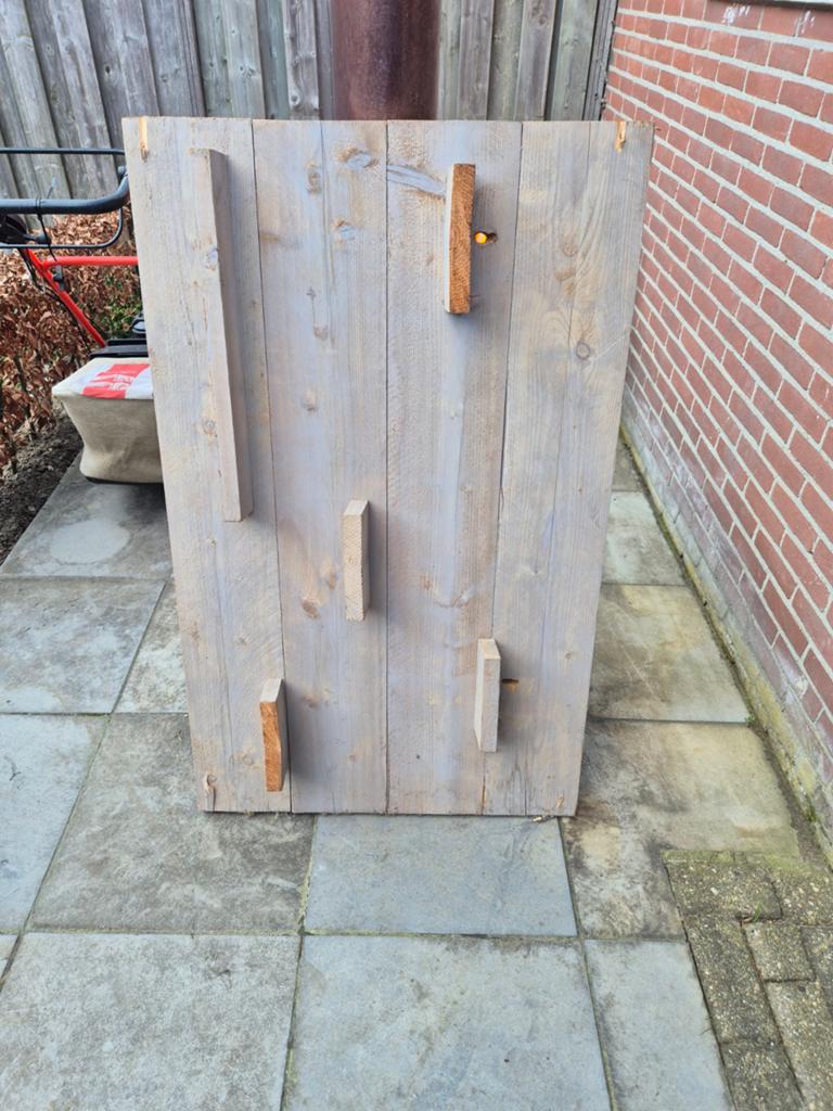 Leuk steigerhout decoratie schapje, Ophalen, Gebruikt