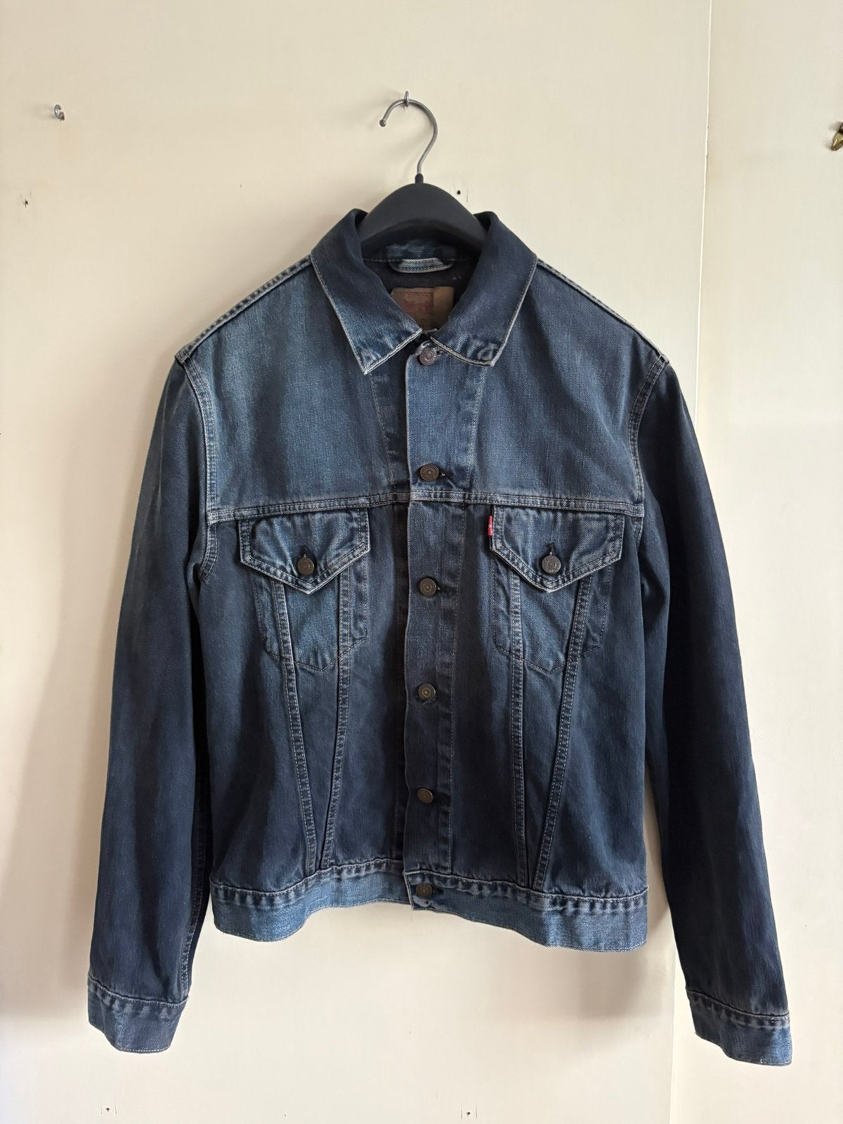 Levi’s Heren Spijkerjack Vintage Denim Maat L jas USA, Ophalen of Verzenden, Maat 52/54 (L), Blauw