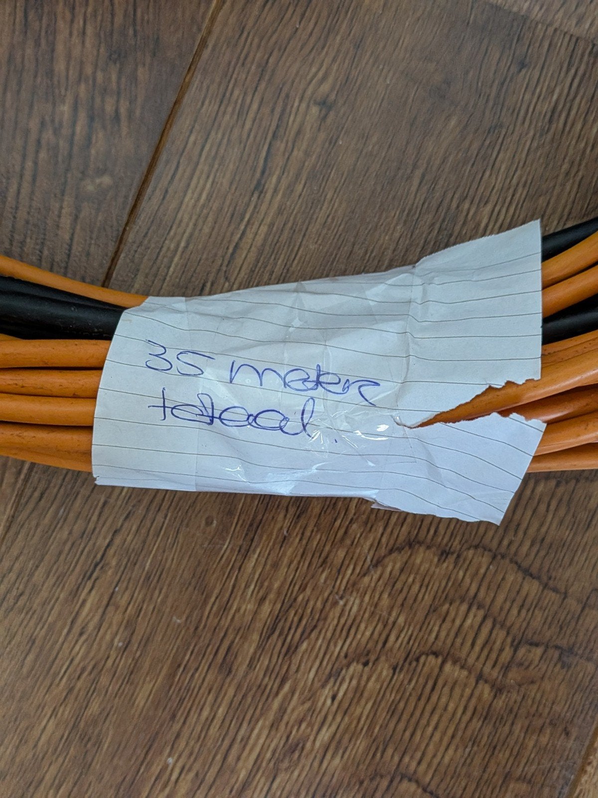 Verlengsnoer 35 meter voor camping/caravan, Ophalen