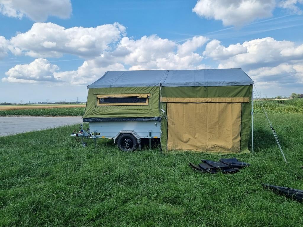 CrowCamp Sara vouwwagen uit 2023 - Zo goed als nieuw!, Tot en met 3, Groen, Ophalen, Overige merken