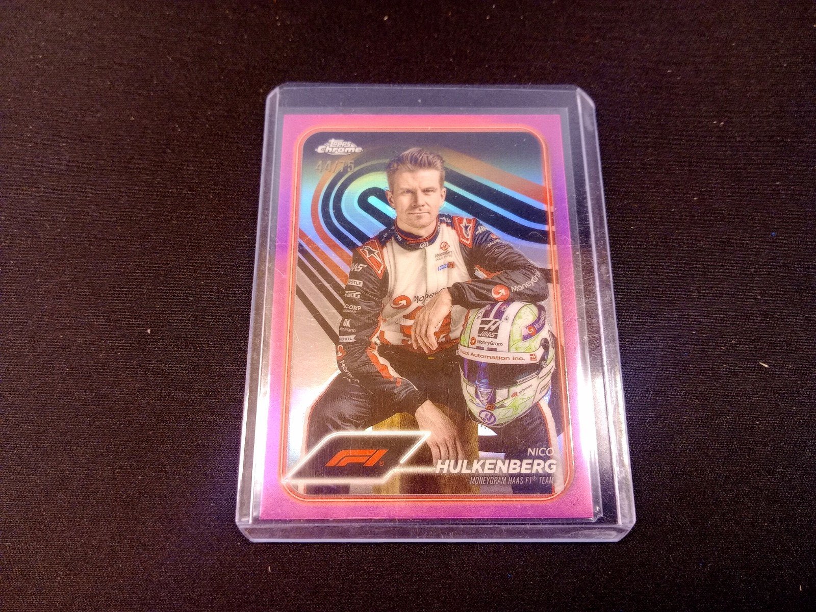 Nico Hulkenberg 2024 Topps Chrome F1 Pink Refractor 44/75, Ophalen of Verzenden