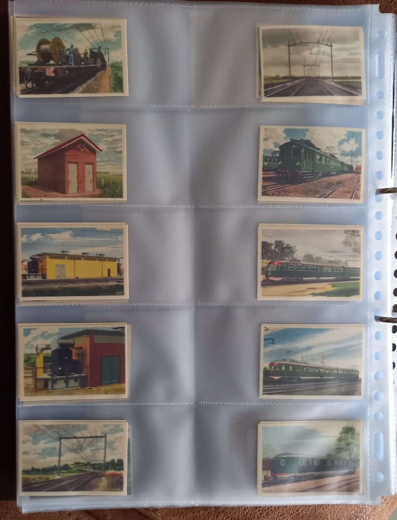 Spoorwegen spoorwegplaatjes komplete serie, Verzamelen, Ophalen of Verzenden, Trein, Boek of Tijdschrift