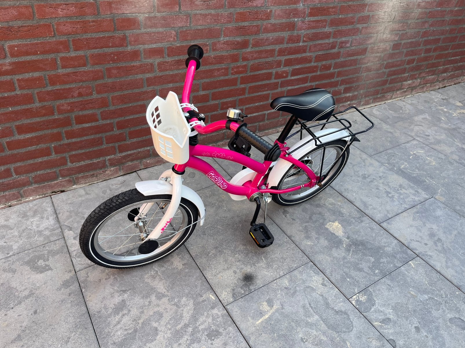 Meisjesfiets 16” Corvino Z.g.a.n, Ophalen, Zo goed als nieuw