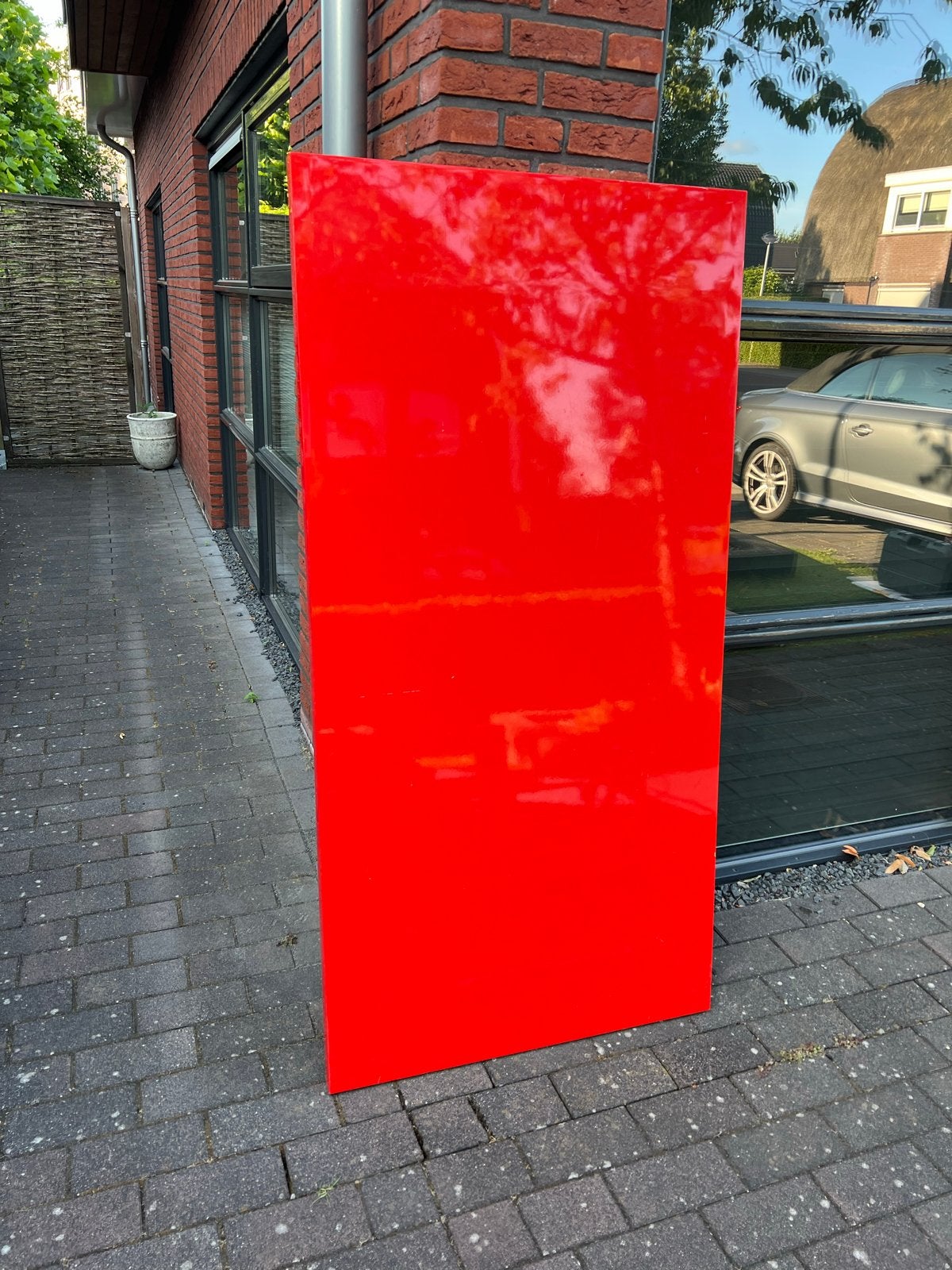 Rood Werkblad/Bureaublad 75x150 cm/ gratis ophalen, Ophalen, Gebruikt, Rood, Overige typen