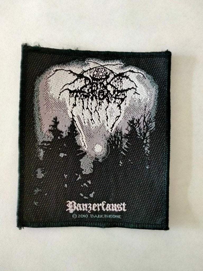 Darkthrone Panzerfaust band metal muziek patch kleding logo, Verzamelen, Ophalen of Verzenden, Zo goed als nieuw, Kleding