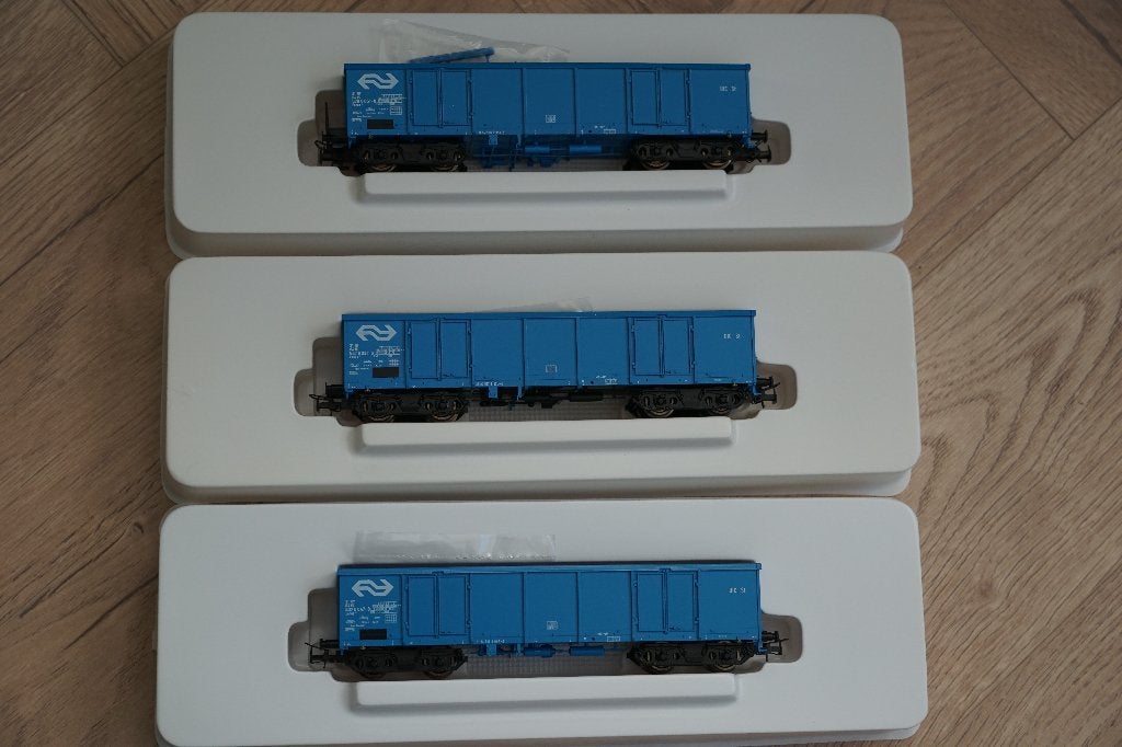 Lilliput Eanos wagons (set van 3), Gelijkstroom, Wagon, Ophalen of Verzenden, Liliput