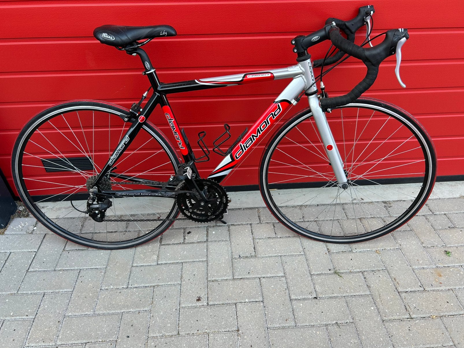 wielrenfiets, Fietsen en Brommers, Fietsen | Racefietsen, Gebruikt, Dames, Overige merken, 10 tot 15 versnellingen, 26 inch, Velgrem