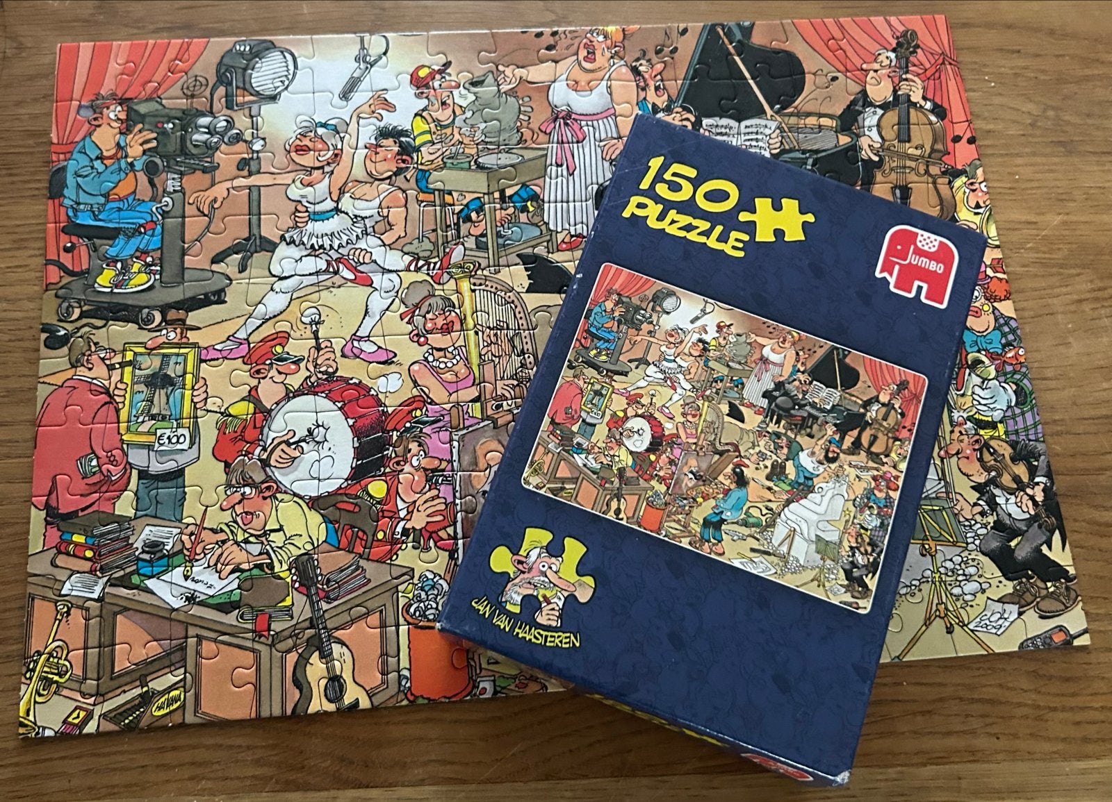 Jan van Haasteren Puzzel 150 stukjes - De Auditie, Ophalen of Verzenden, Minder dan 500 stukjes, Zo goed als nieuw, Legpuzzel
