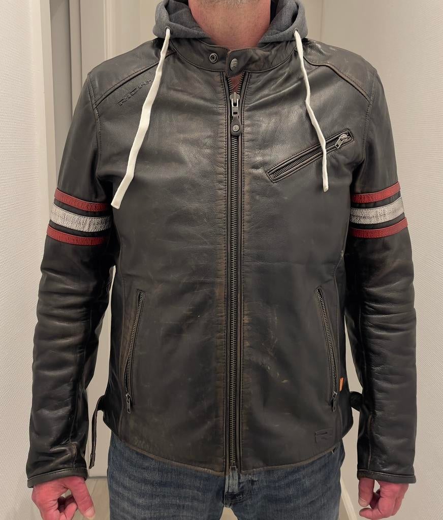 Leren motorjas, Richa, maat 56, Ophalen of Verzenden, Tweedehands, Heren, Jas | leer