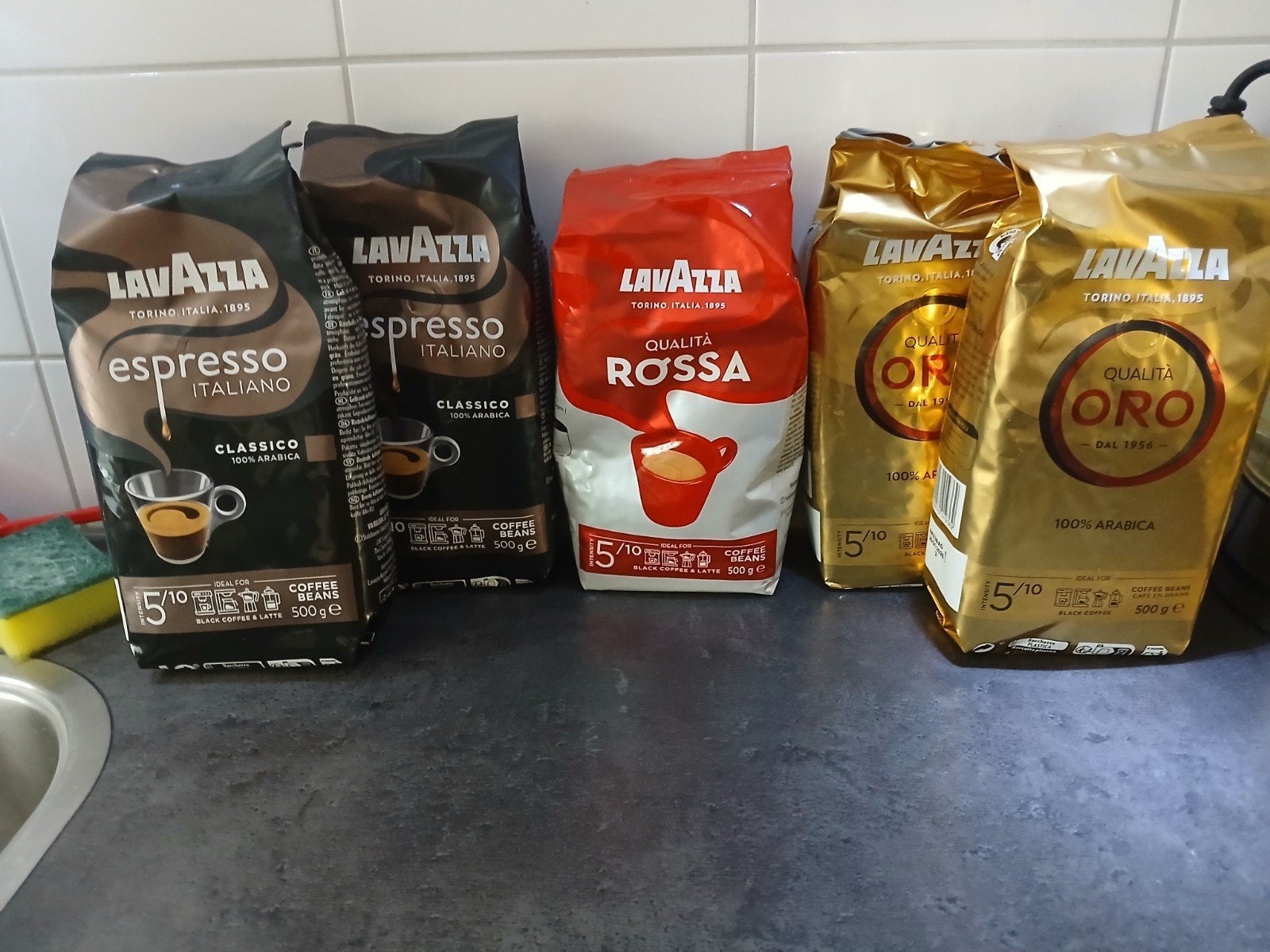 Lavazza koffiebonen 5 stuks á 500gram, Ophalen of Verzenden