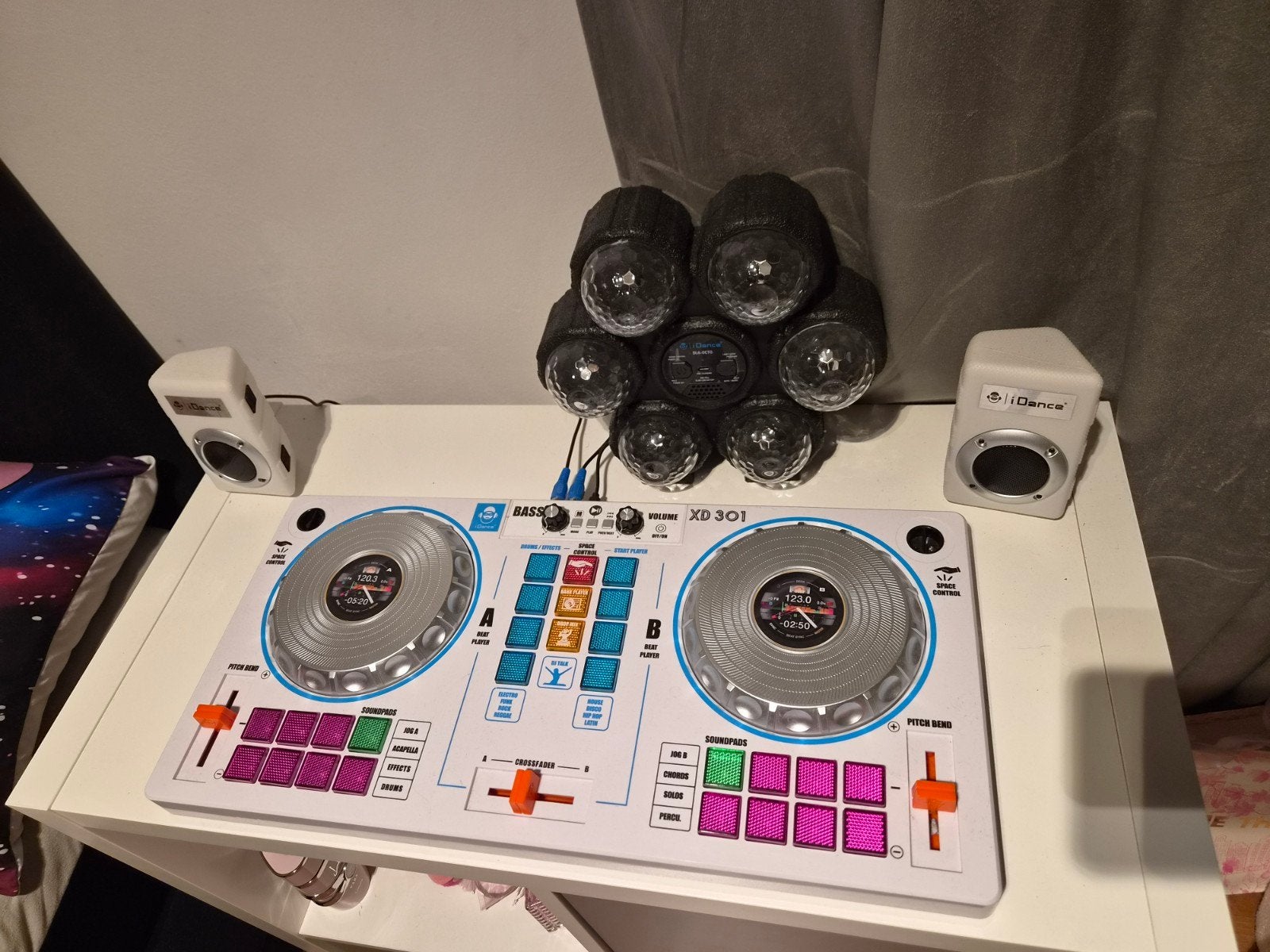 iDance DJ-set met speakers en discolampen, Ophalen of Verzenden, Zo goed als nieuw, Dj-set, Overige merken